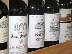 french red wine bottles