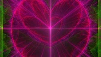 heart romance fractal art drawing