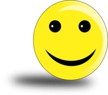 painted smiley with smile
