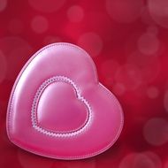 pink heart for romance