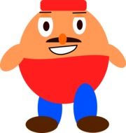 Smiling friendly man clipart