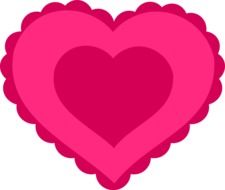 graphic image of a pink heart