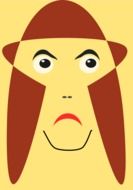 Picture of angry warrior