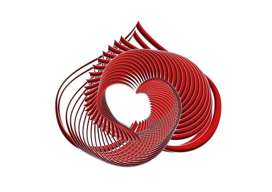 heart shaped spiral