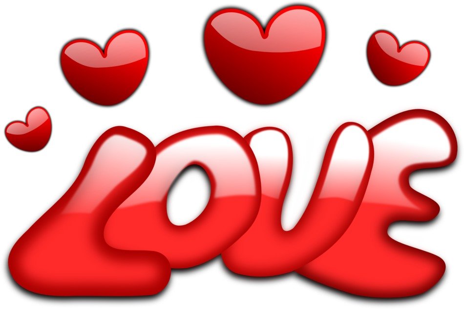 love texy and hearts drawing