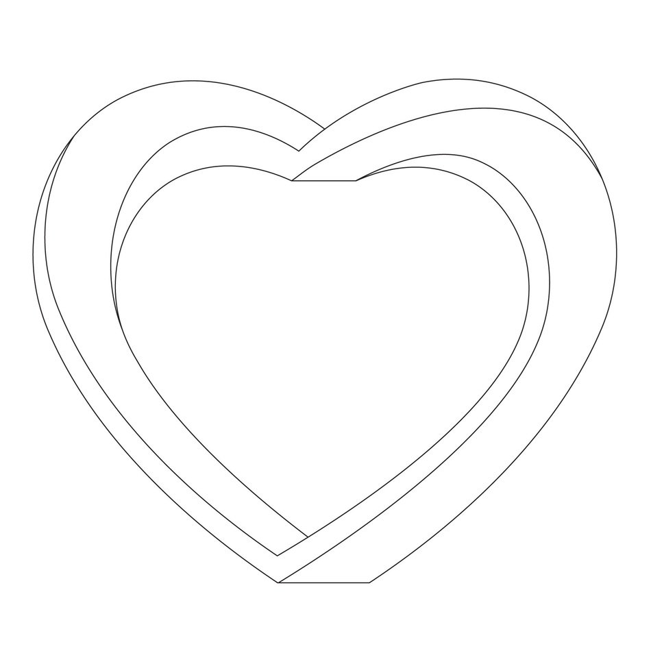 graphic image of the silhouette of the heart