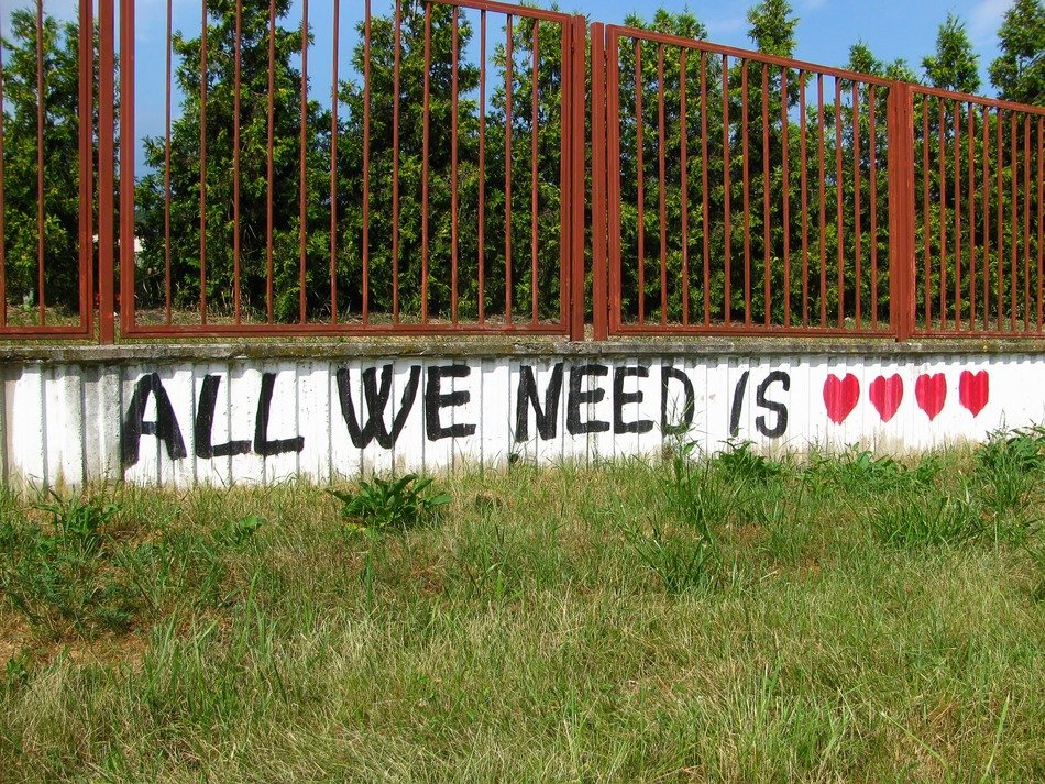 inscription on the fence in the Czech Republic