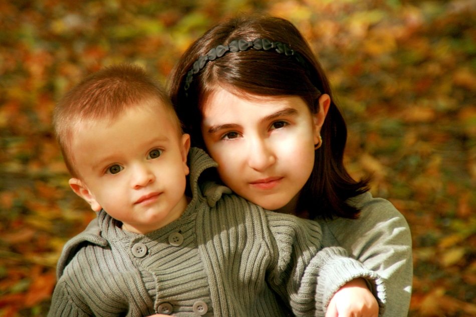 strikingly beautiful sister and brother