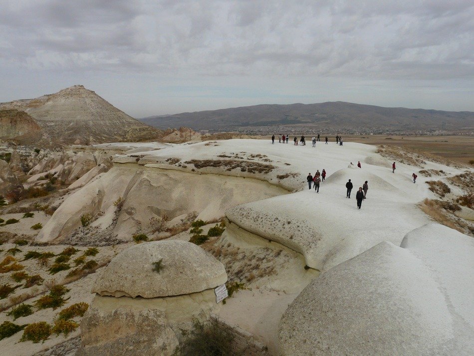 people in the valley of love tufa plateau