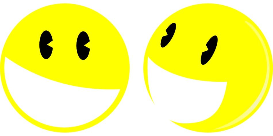 two yellow smileys