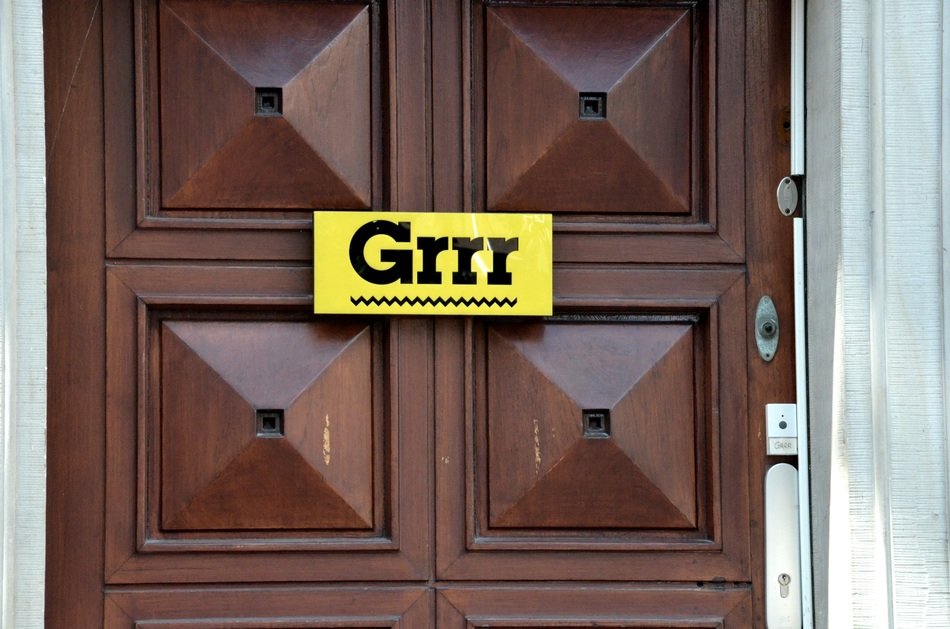 funny message on the door