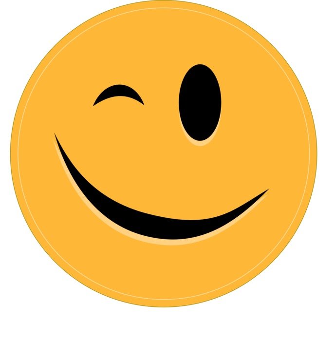 clipart of smiley wink emoticon