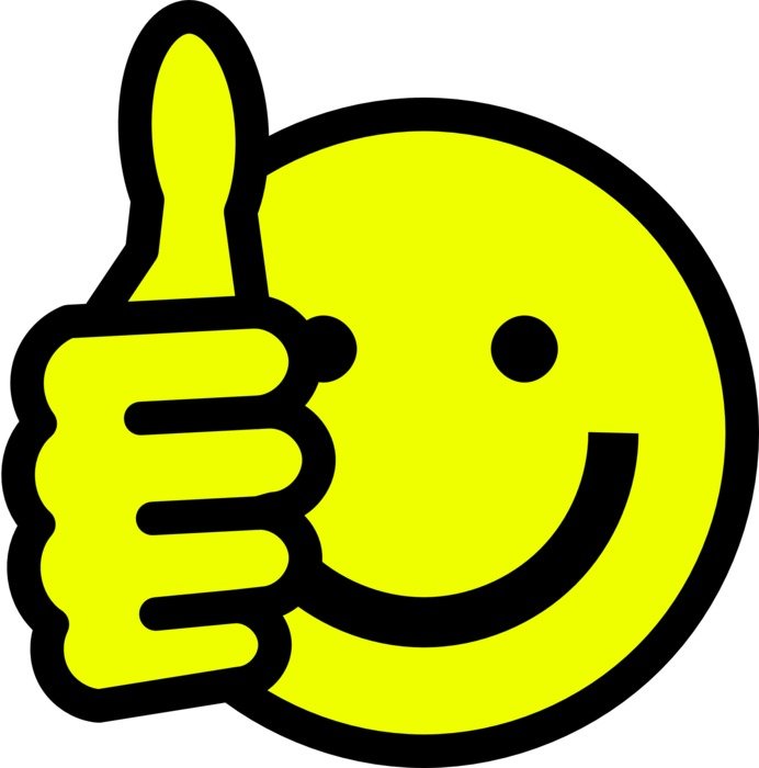 smiley happy finger up drawing