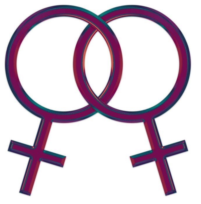 symbol of homosexual relationships on a white background
