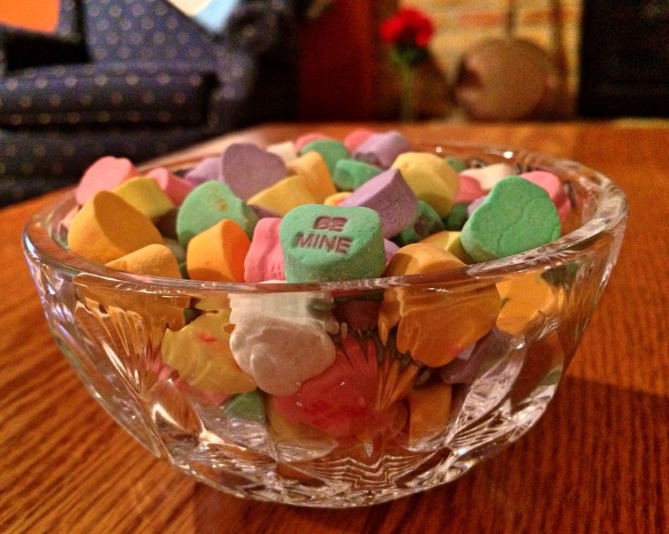 valentine's heart candy