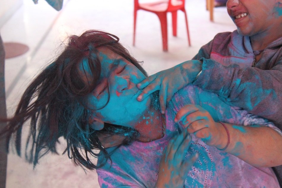 Fun at the festival of colors in India