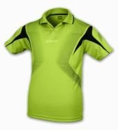 green sports shirt with black stripes