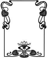 Art Deco Borders Clip N3