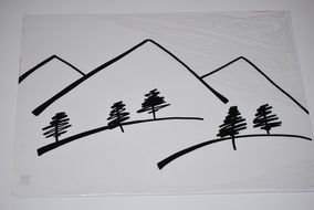 Mountain Range drawing
