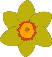 Yellow Flower Clip Art N38