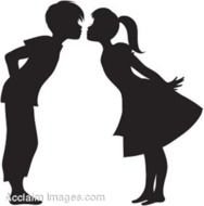 Boy And Girl Kissing Clip Art N9