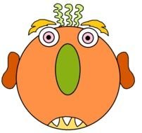 Sad Monster Clip Art drawing