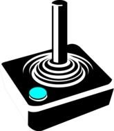 Retro Joystick 002 Vector Clip Art