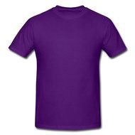 purple men's t-shirt on a white background