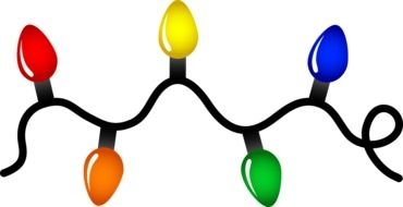 painted christmas garland