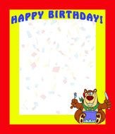 Happy Birthday Border Clip Art Free N8