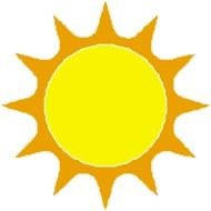 Gratis Clipart Med Sol Sommer Strand Og Vand