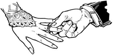 Wedding Ring on hand drawing