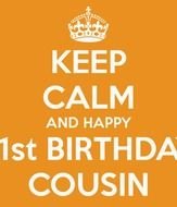 Happy 21st Birthday Cousin