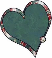 Green And Red Paper Clip Art