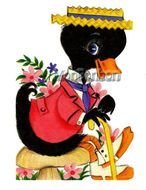 Cute Easter Duck Clip Art N2