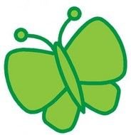 Green Butterfly Clip Art N23