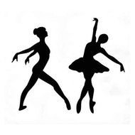 Ballerina Silhouette Ballet Dancer N3