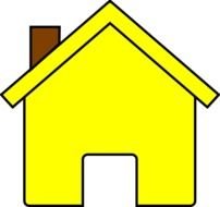 Yellow House Clip Art Free
