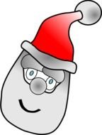 Father Christmas face drawing