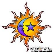 Sun Moon Stars Tattoo Designs N2