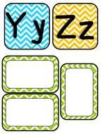 letters Y and Z