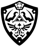 Zelda Hylian Shield Template drawing