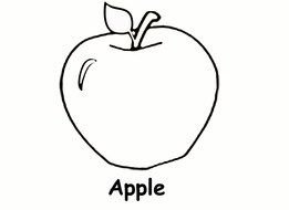 Apple Coloring Page drawing