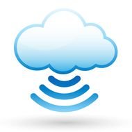 Internet Cloud Icon drawing