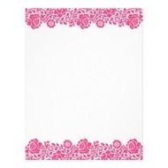 Navy Blue Damask Border Design