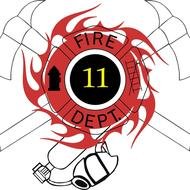 EMS Firefighter Clip Art drawing