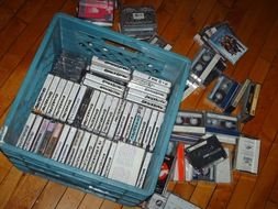 box with cartridges of different types