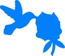 Blue Hummingbird Clip Art Free