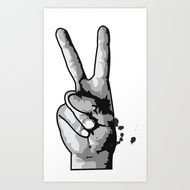 Peace Hand Sign N10