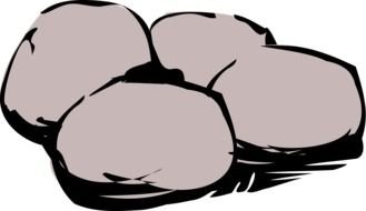 clipart of gray stones